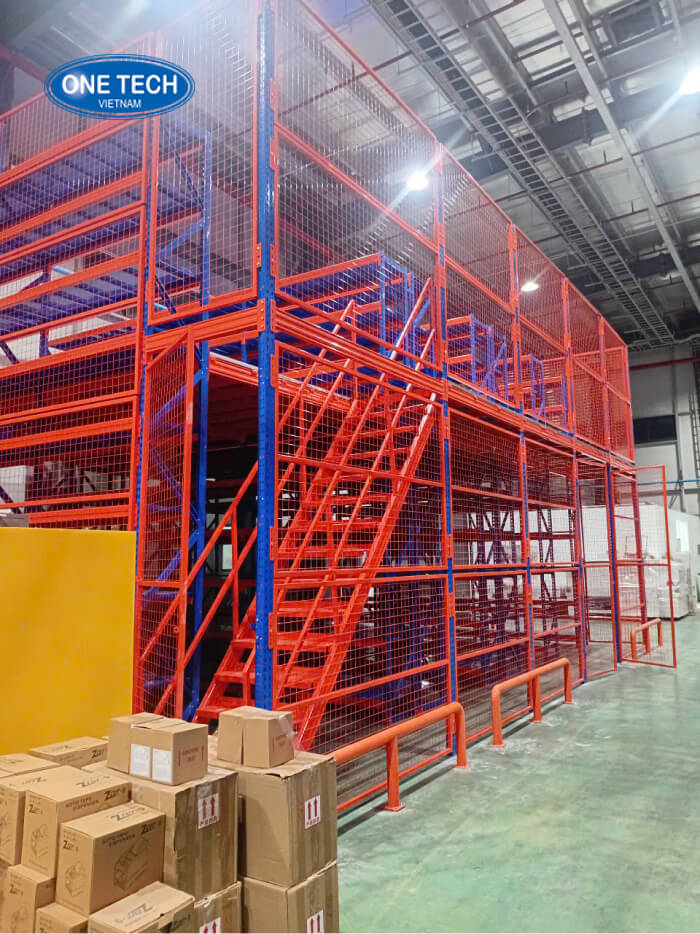 Kệ công nghiệp hạng nặng Mezzanine