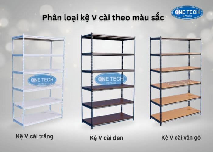 Kệ V cài Đồng Nai có nhiều màu để lựa chọn 